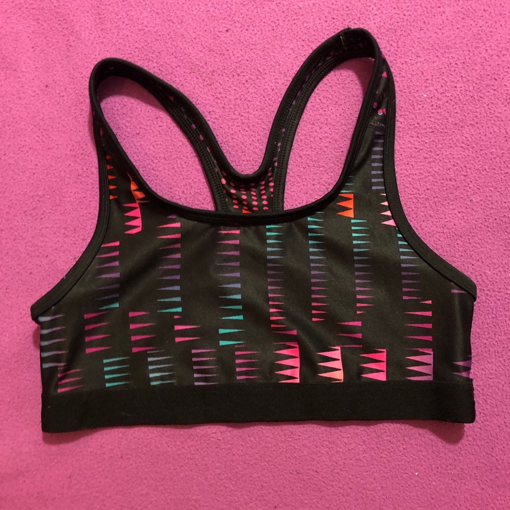 Danskin stripped sports bra